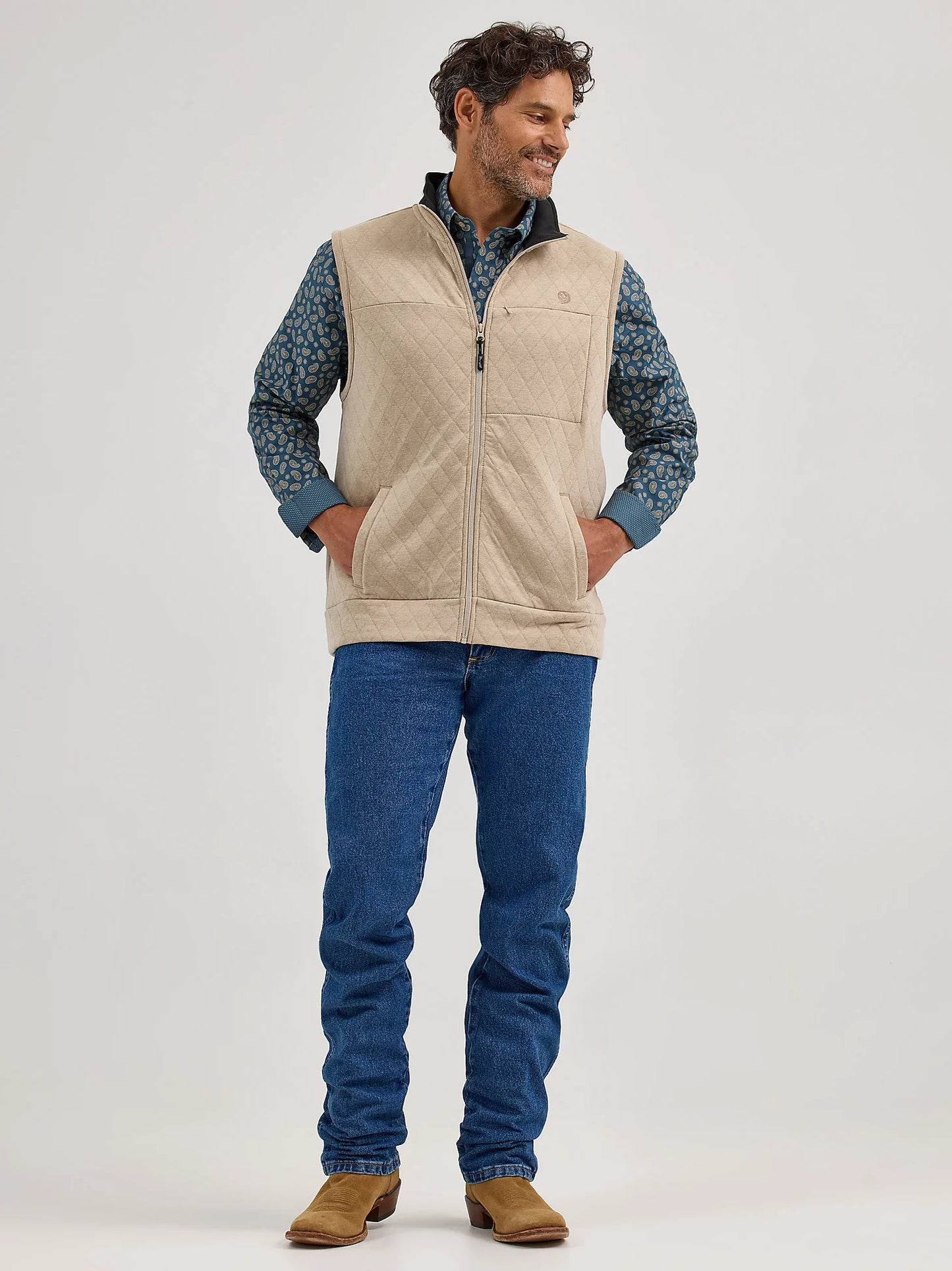George Strait Tan Vest