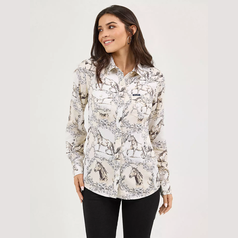 Saddle Up Slim Western Snap Shirt