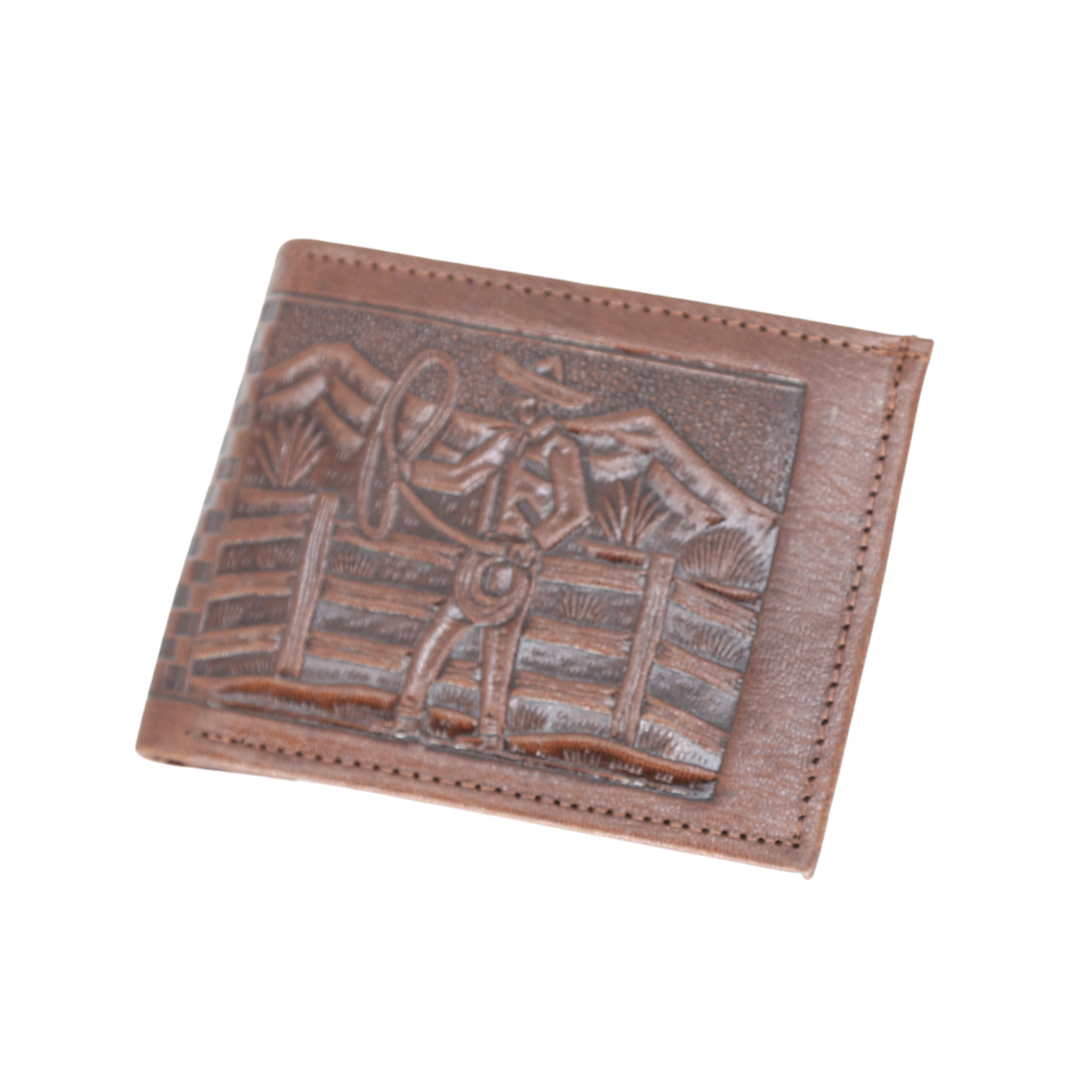 Charro Embossed Leather Wallet