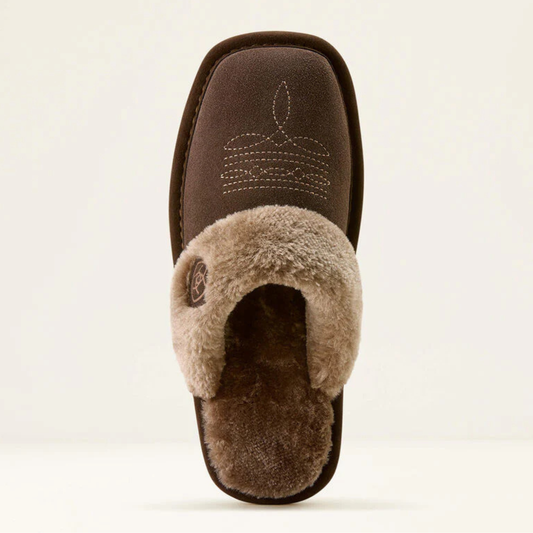 Jackie Chocolate Square Toe Slippers | AR2829-220