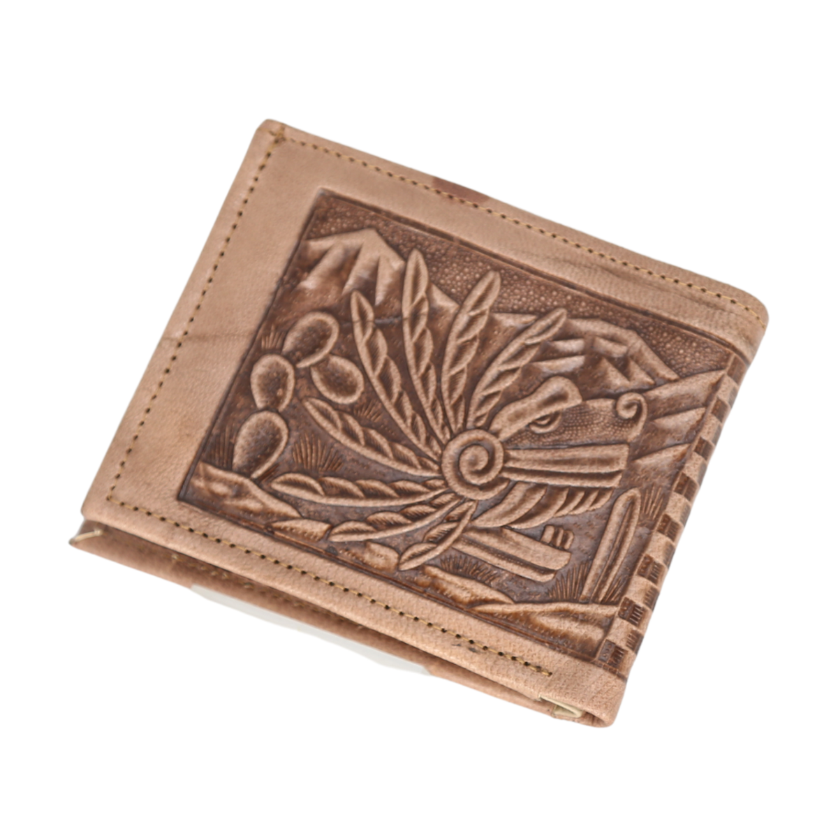 Eagle Embossed Leather Wallet