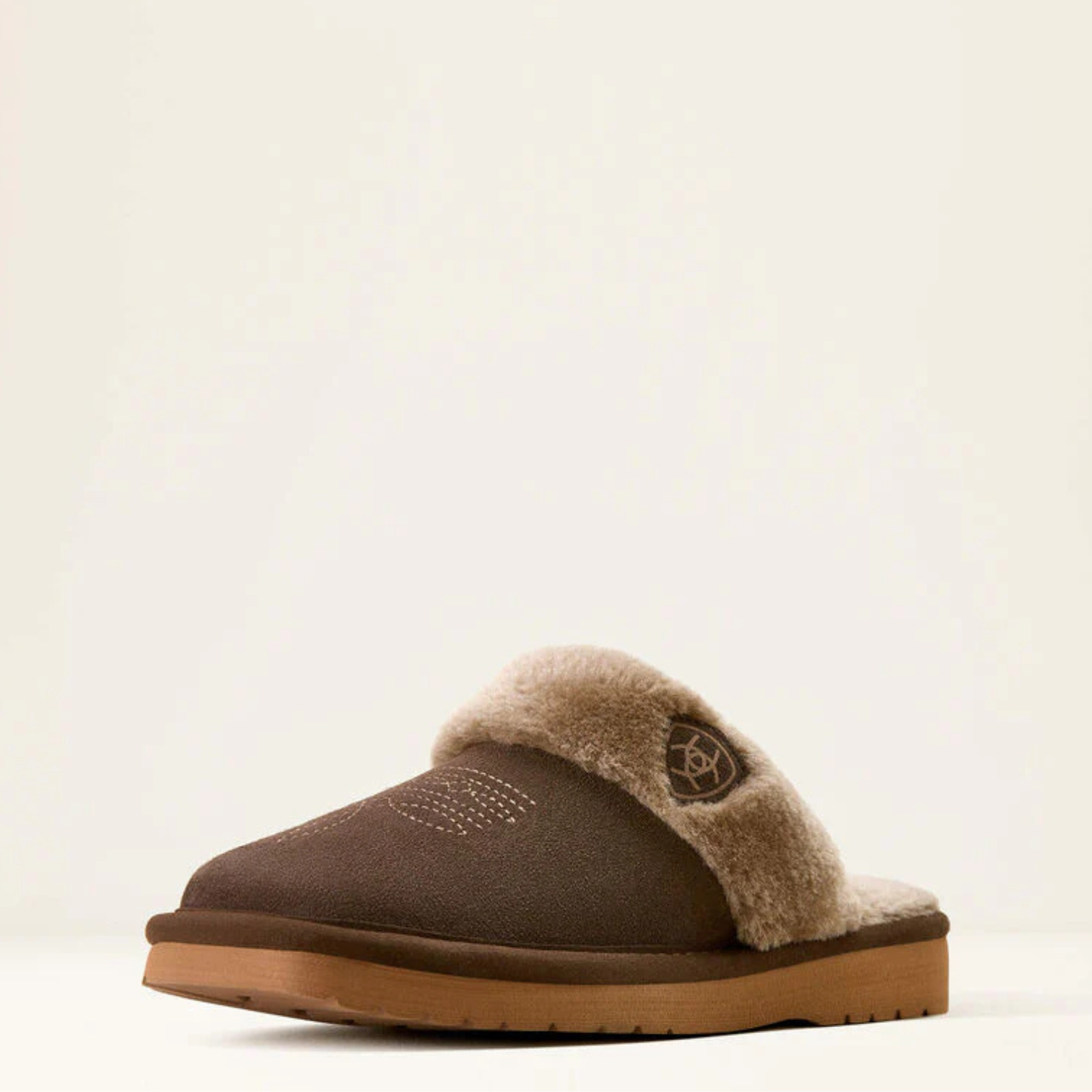Jackie Chocolate Square Toe Slippers | AR2829-220