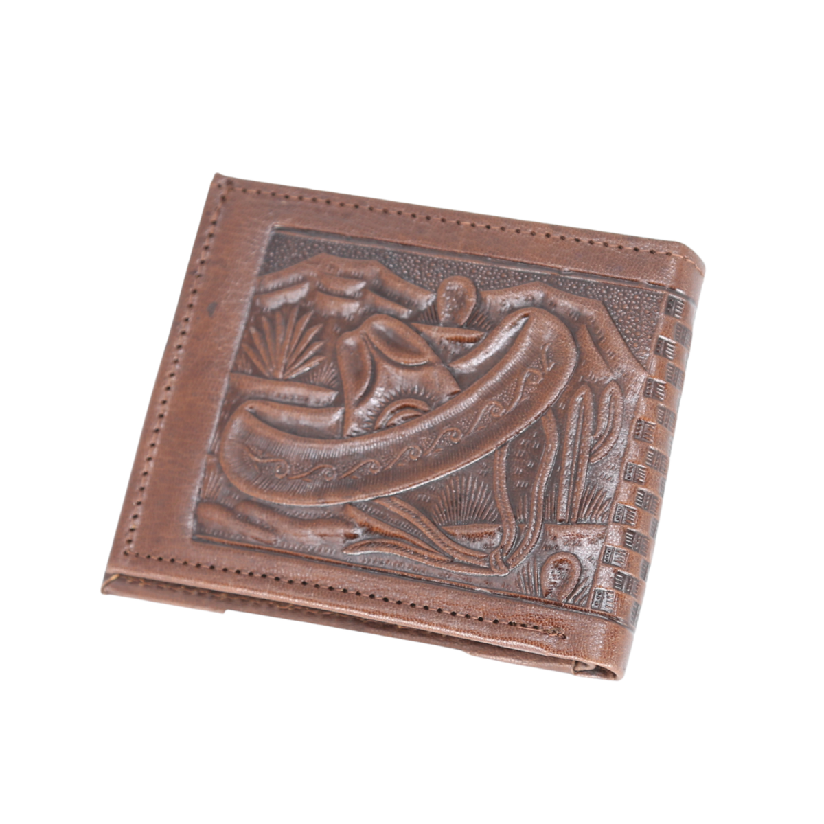 Charro Embossed Leather Wallet