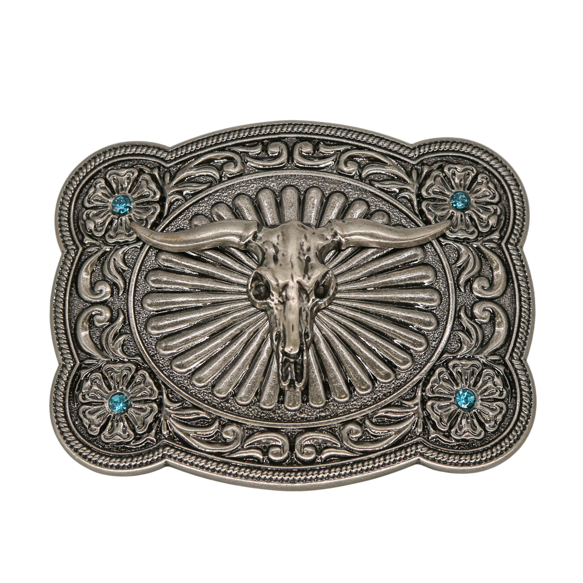 Blue Rhinestones Buckle DW03