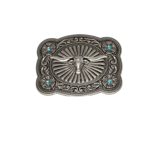 Blue Rhinestones Buckle DW03