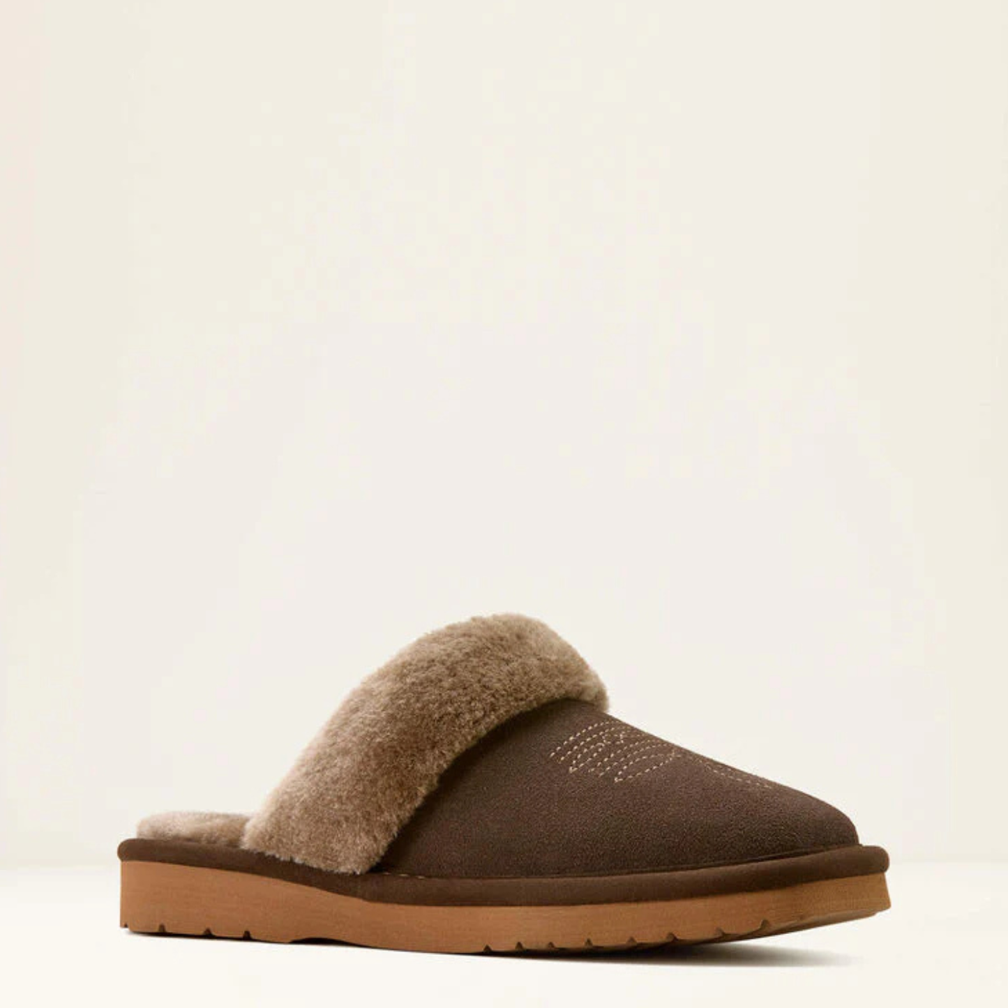 Jackie Chocolate Square Toe Slippers | AR2829-220