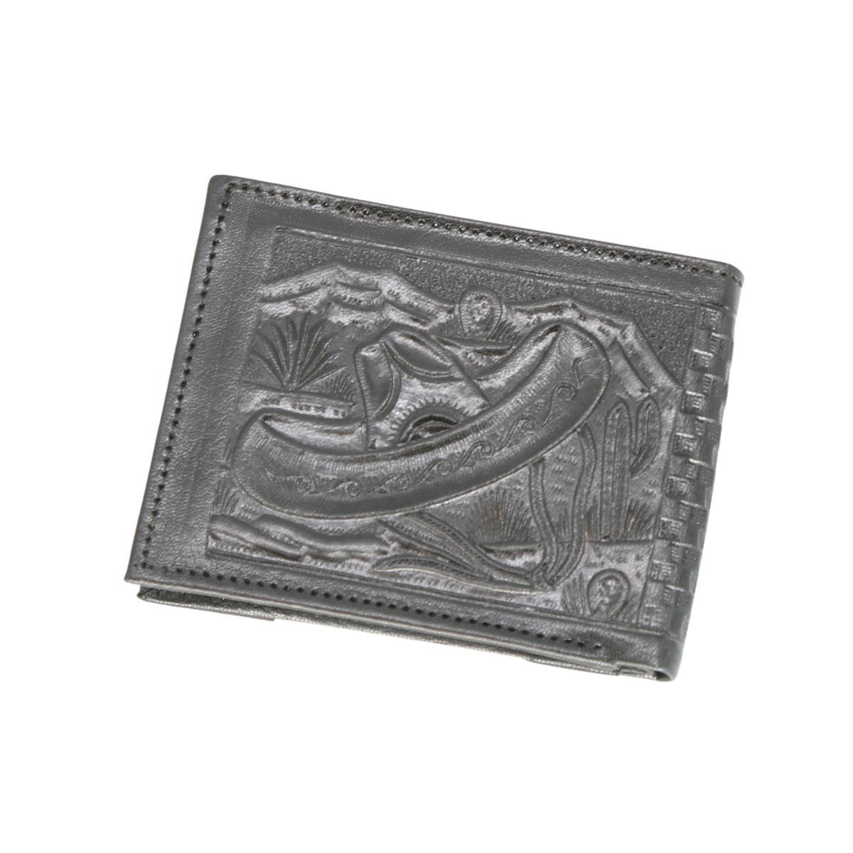 Charro Embossed Leather Wallet