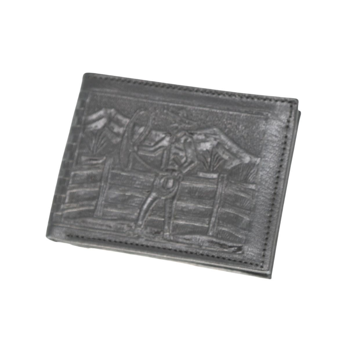 Charro Embossed Leather Wallet
