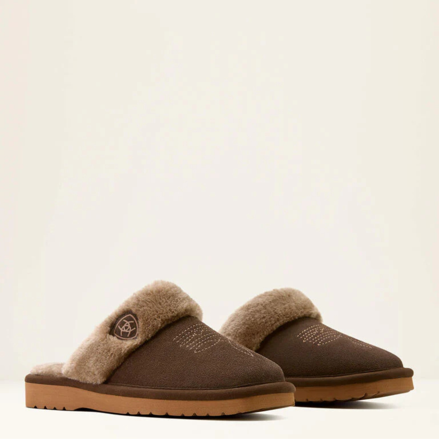 Jackie Chocolate Square Toe Slippers | AR2829-220