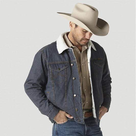 Western Sherpa Lined Denim Trucker Jacket