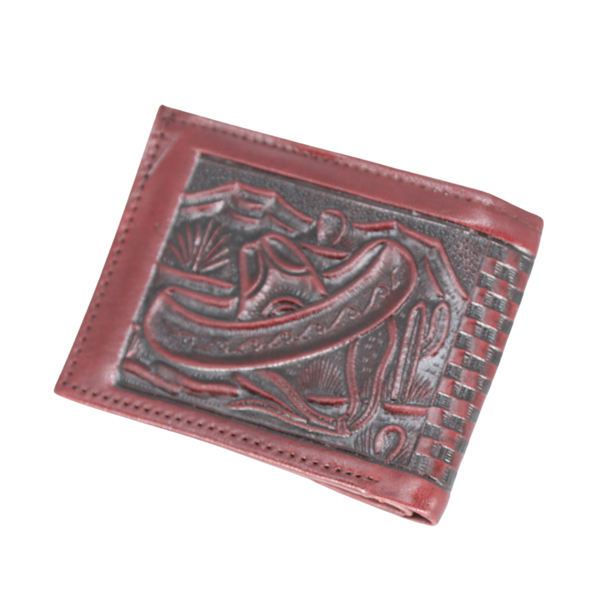 Charro Embossed Leather Wallet