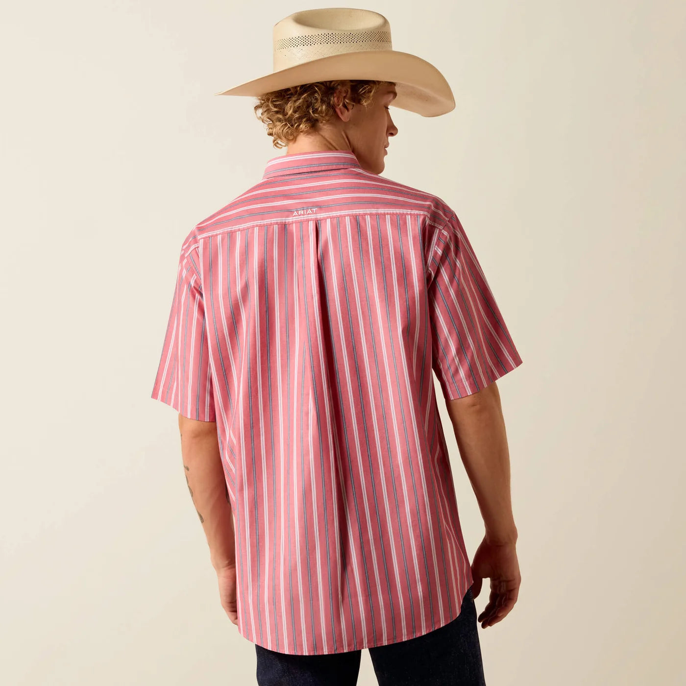 10073604 Pro Bobby Hibiscus Red Stripes