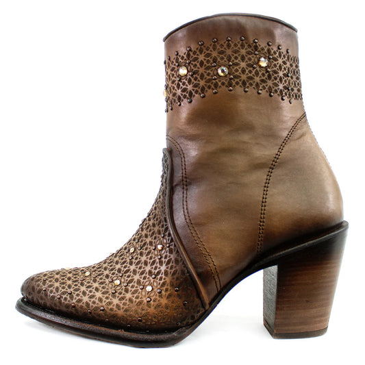 Brown Cowhide Laser & Crystals | CU773