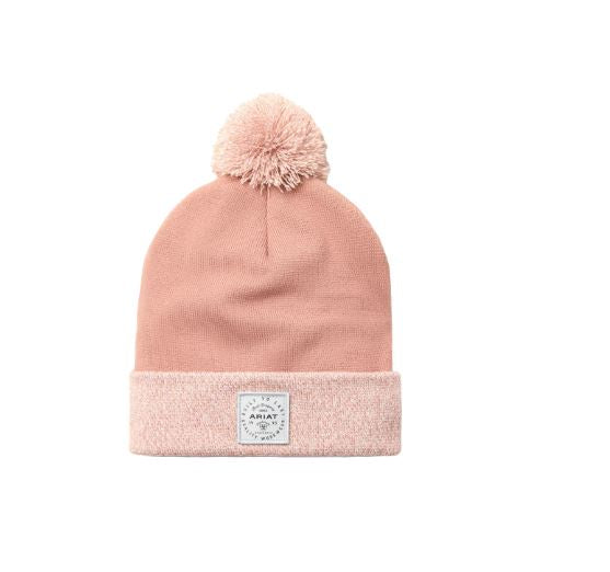 Ariat LadiesAriat Women's Pom Burlwood Pink Watch Cap Work Beanie | 10053526