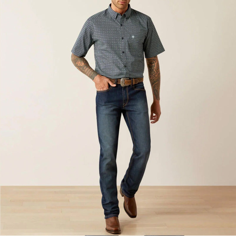 Clark Classic Fit Shirt Navy