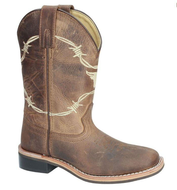 Smoky Mountain Boys' Logan Brown Western Boots - Square Toe | 3923Y