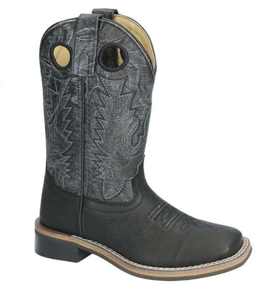 Smoky Mountain Boys' Duke Western Boots - Square Toe | 3912C BLACK /BLACK