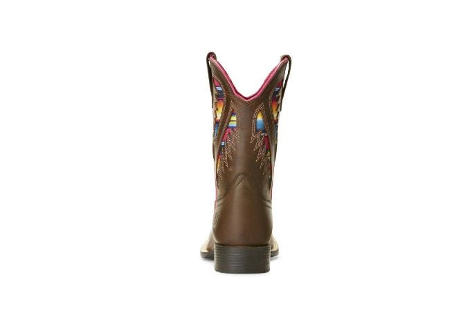 Ariat Kid's Quickdraw VentTEK Brown Serape Cowgirl Boots | 10027306