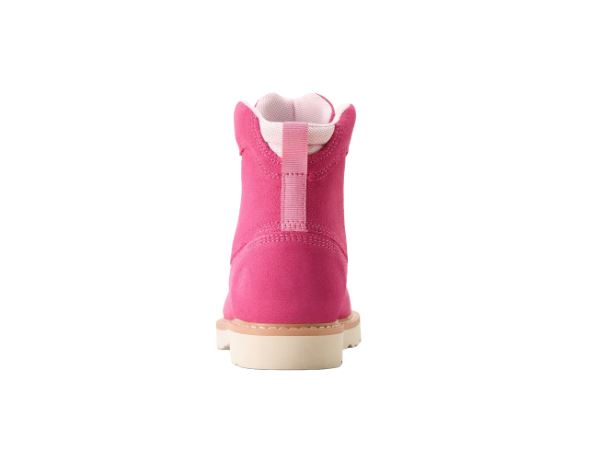 Ariat Youth Girl's Rebar Lift Haute Pink Suede Boot | 10053779