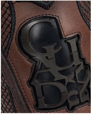 Woven ostrich Brown Western Boot