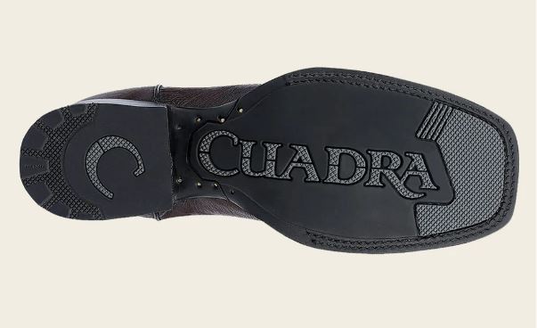 CUADRA Brown Ostrich Laser Woven Square Toe | CU864