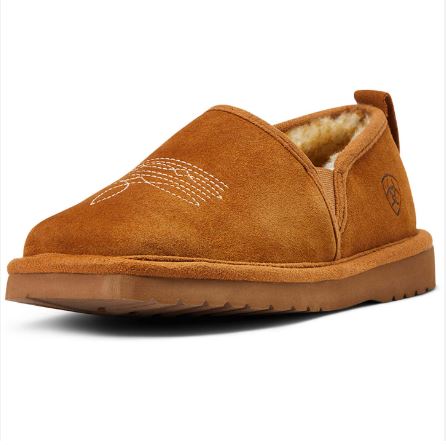 ARIAT MENS CHESTNUT LASSO SUEDE SLIPPER | AR2838-200