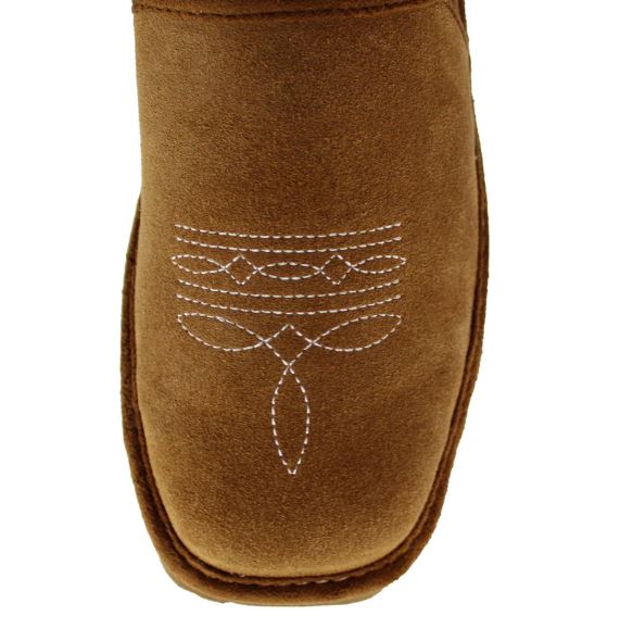 ARIAT MENS CHESTNUT LASSO SUEDE SLIPPER | AR2838-200