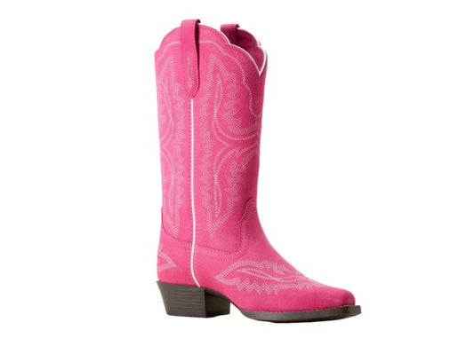 Ariat Youth Girl's Casanova Haute Pink Suede Western Boot | 10053780