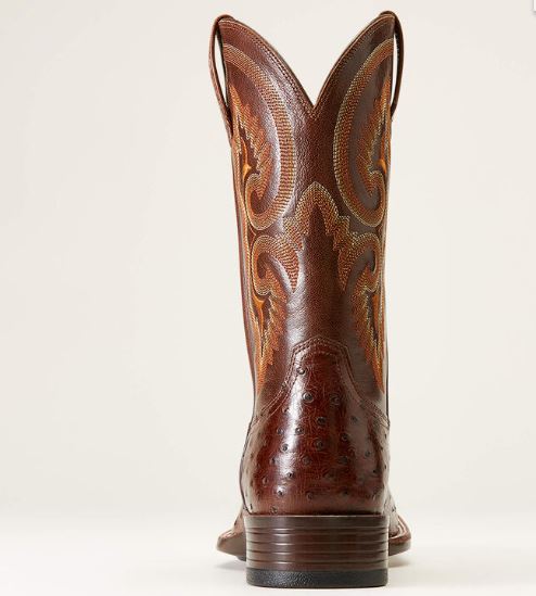 Ariat Barley Ultra Western Boot | 10046961 DARK TABAC FULL QUILL OSTRICH