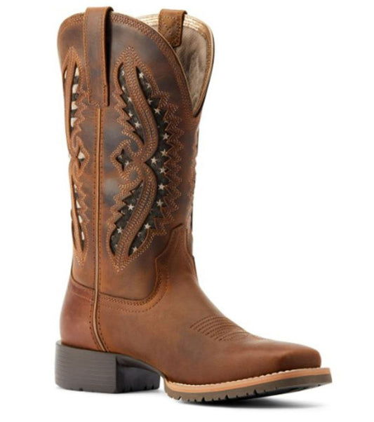 Ariat Women's Hybrid Rancher VentTEK Distressed Western Performance Boots - Broad Square Toe | 10044473