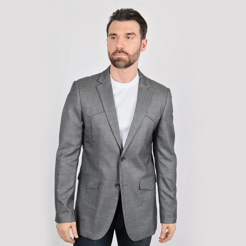 Elbow Patch Light gray Blazer