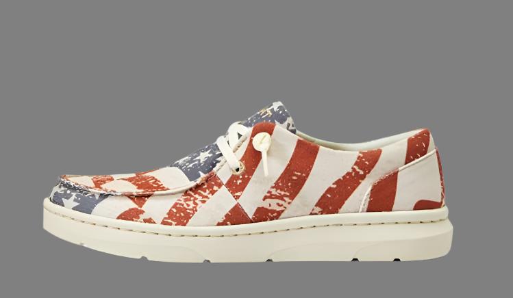 HILO DISTRESSED AMERICAN FLAG CASUAL SHOES | 10040317