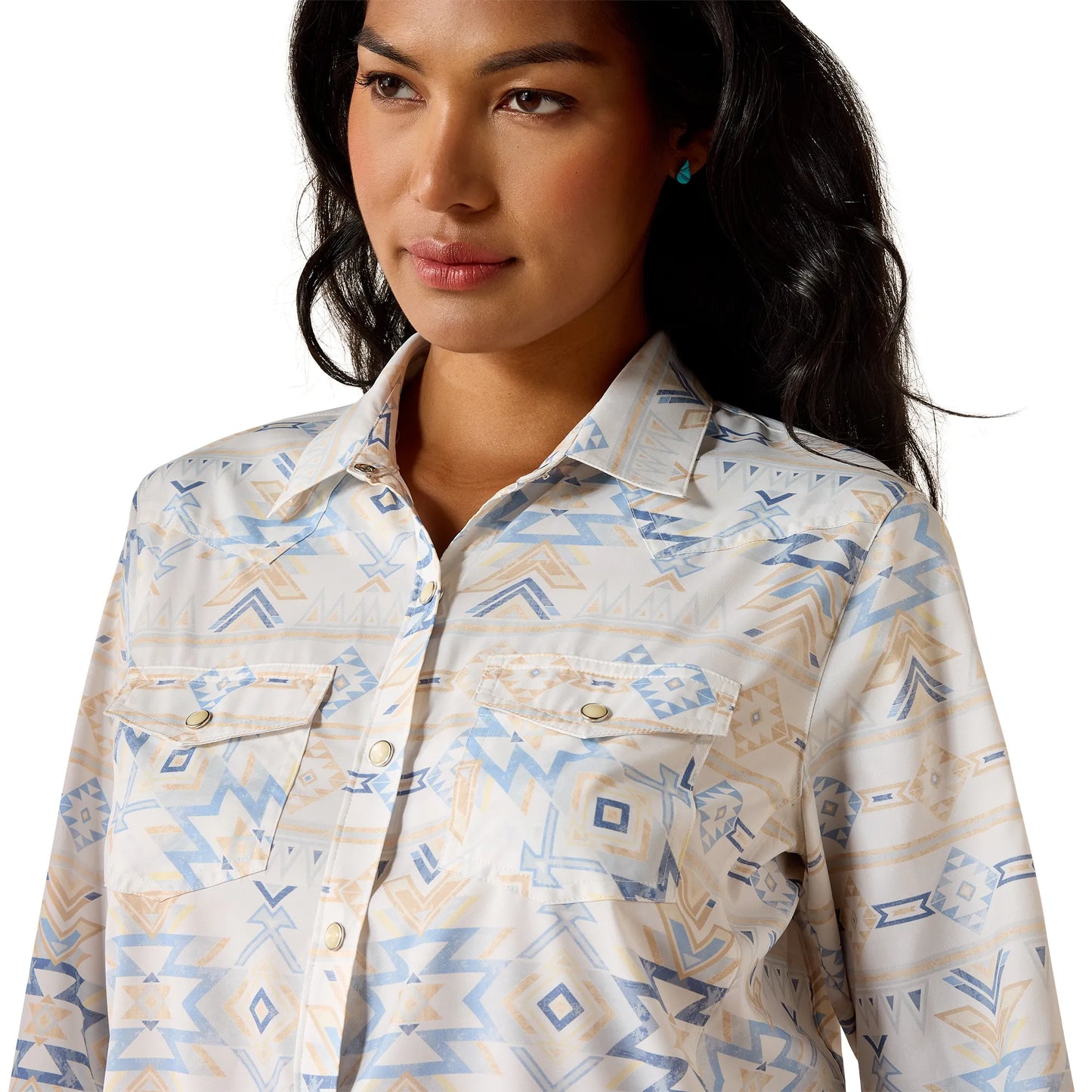 Turtledove Faded Western Southwest Print VentTEK Shirt 10071065