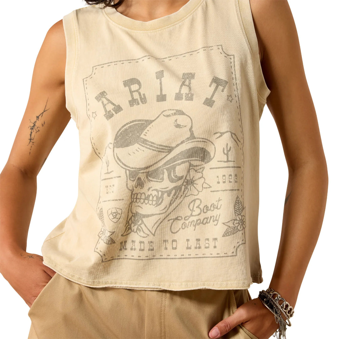 Wanted Skull Cowboy Tank 10071129