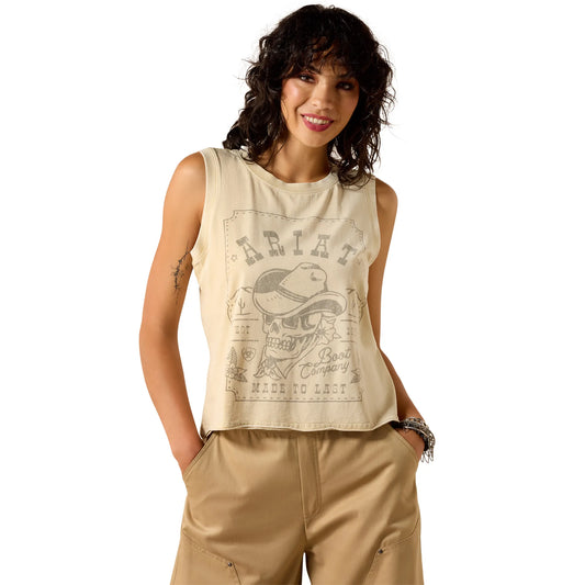 Wanted Skull Cowboy Tank