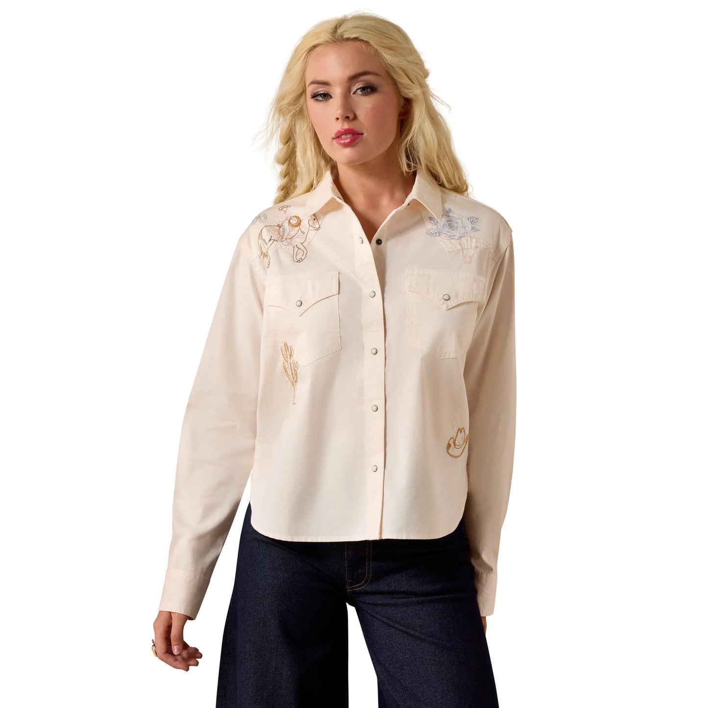 Ashville Embroidered Snap Shirt 10073666