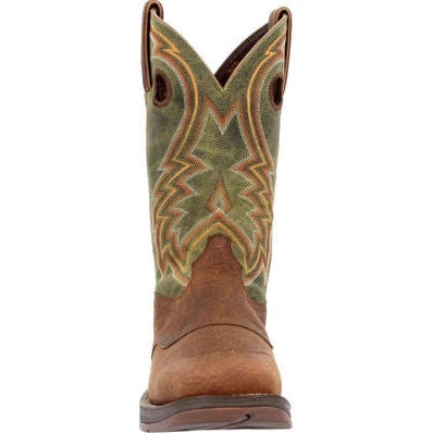 Rebel 12" Green Work Boot