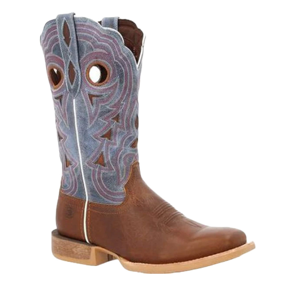Rebel Golden Brown an Periwinkle Western Boot
