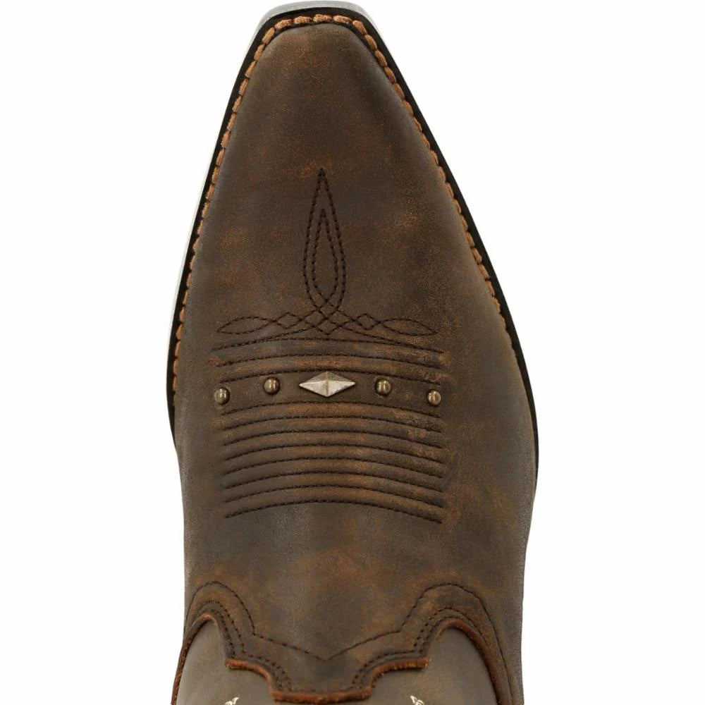 Crush Roasted Pecan Western Booties