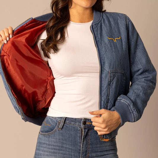 WJA0000007 Marino Bomber Indigo Jacket