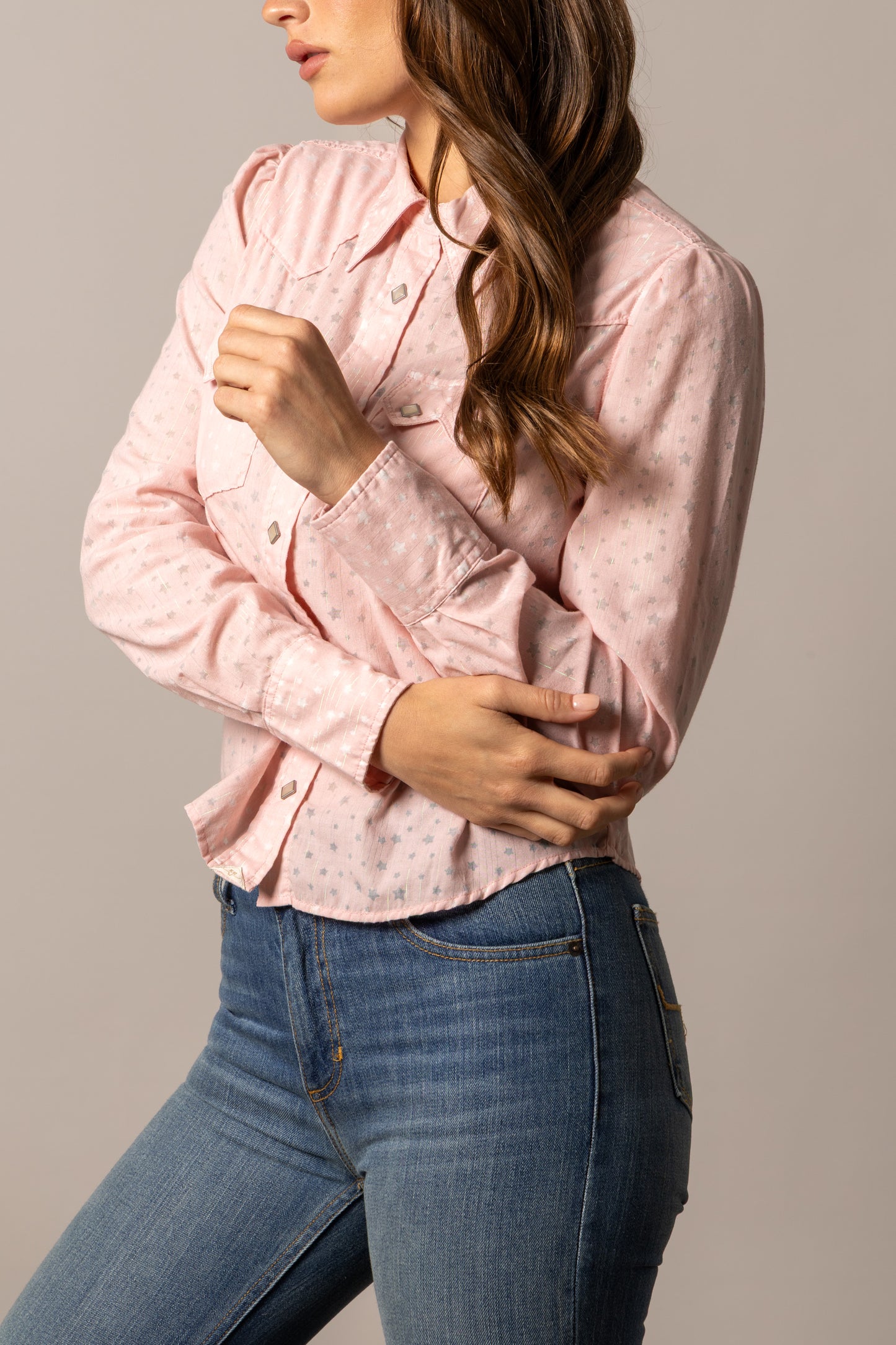 Etoile Light Pink Western Shirt