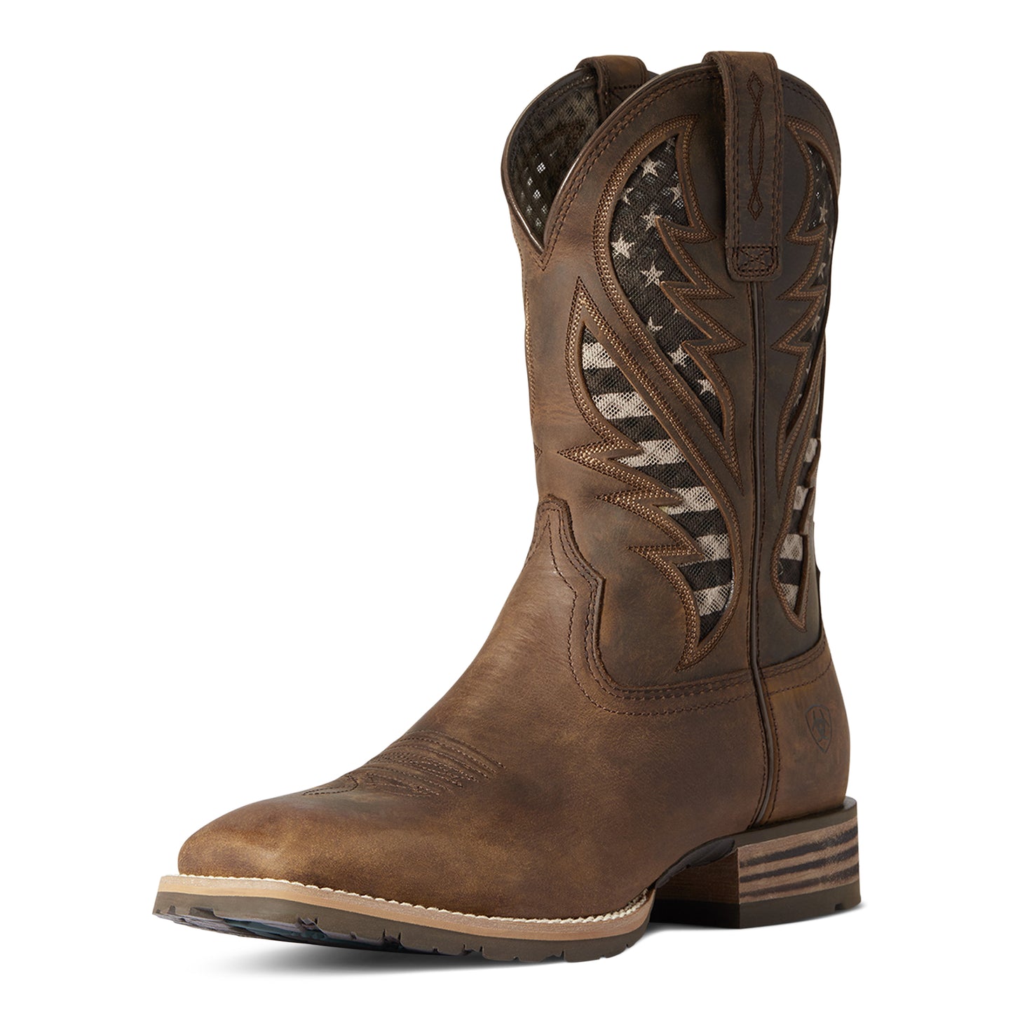 Hybrid VentTEK Brown Western Boot