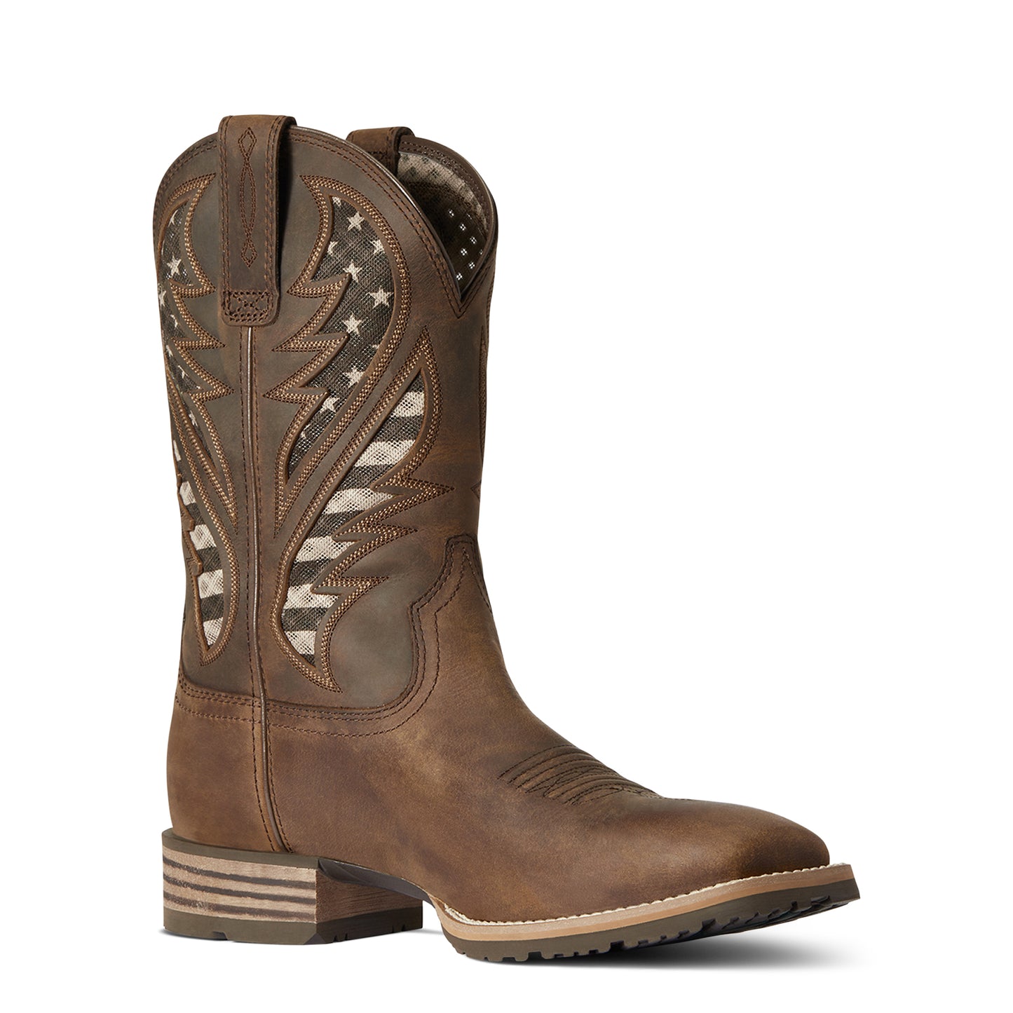 Hybrid VentTEK Brown Western Boot