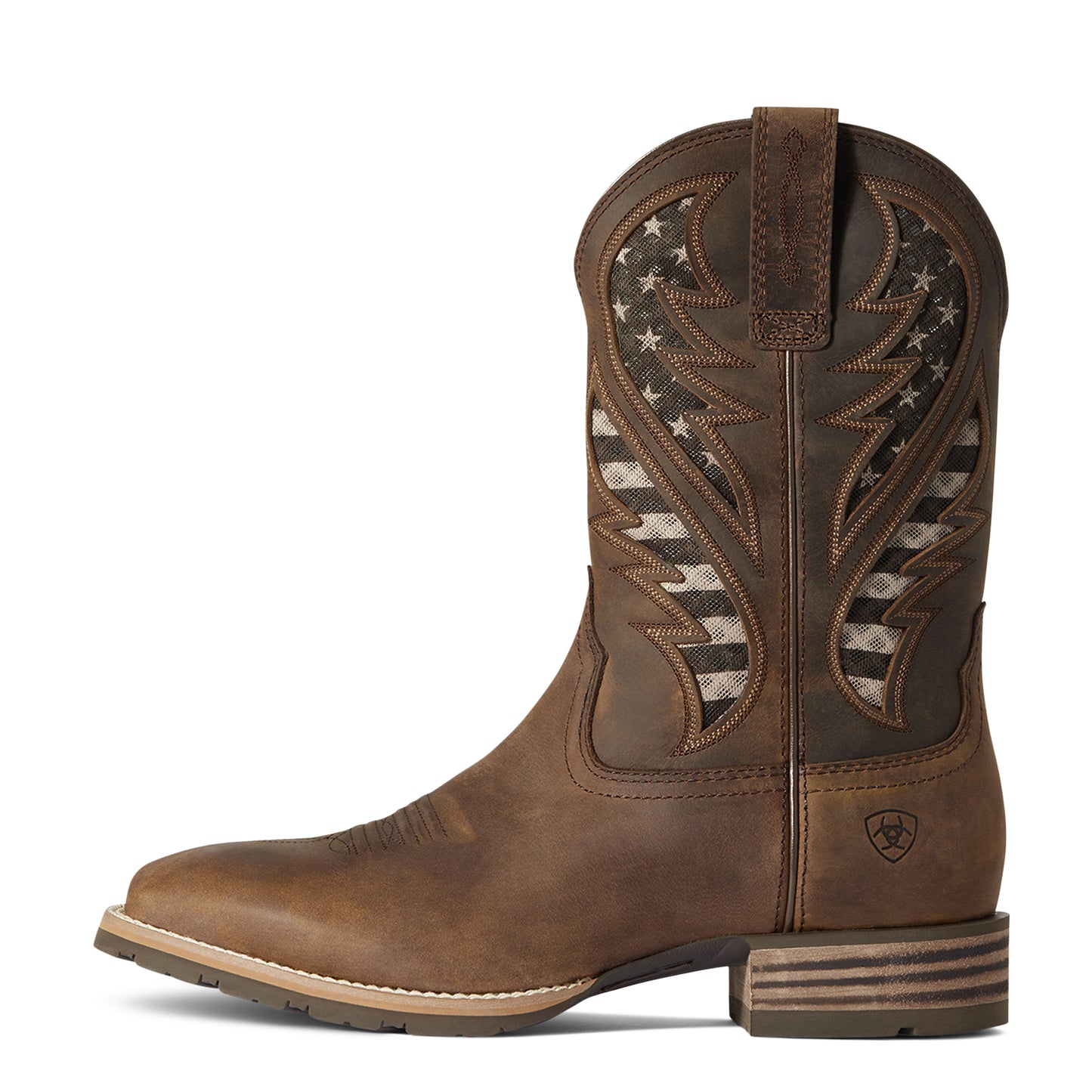 Hybrid VentTEK Brown Western Boot