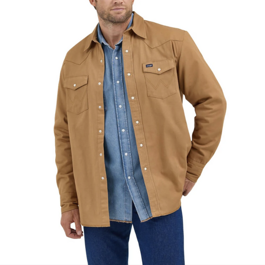 112367726 Flannel Lined Shirt Rawhide