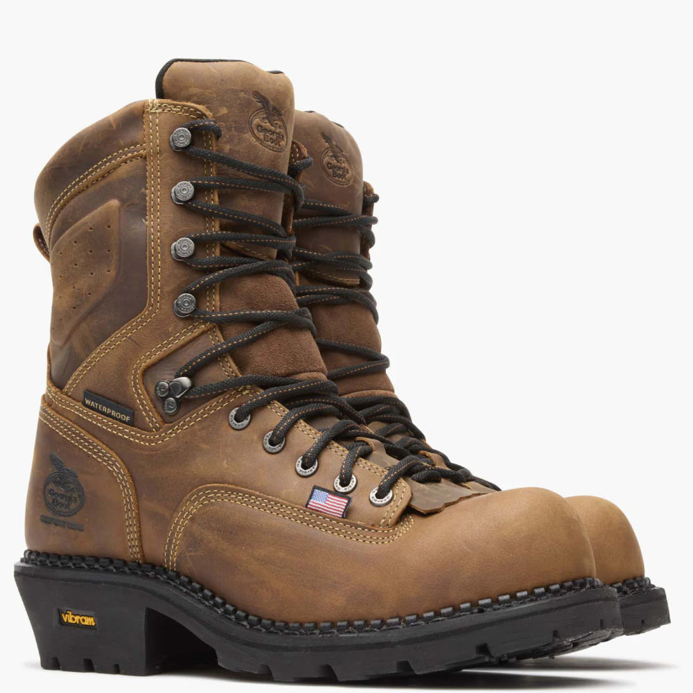 USA Logger Composite Toe Waterproof Work Boot