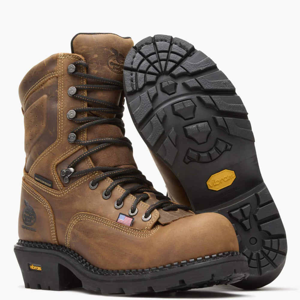 USA Logger Composite Toe Waterproof Work Boot