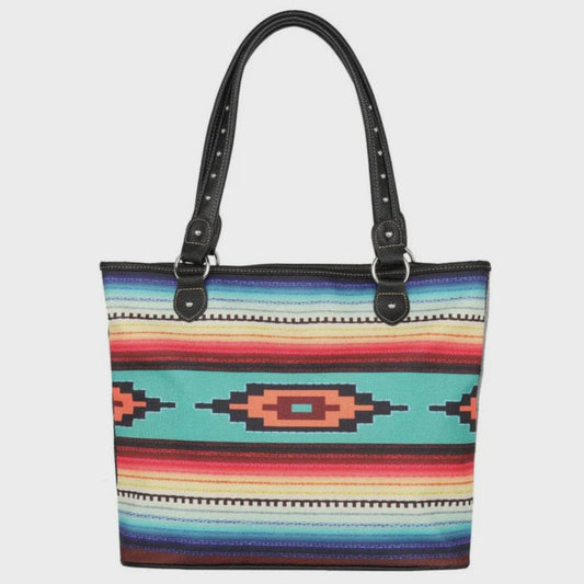 Southwest Print Canvas Tote Bag