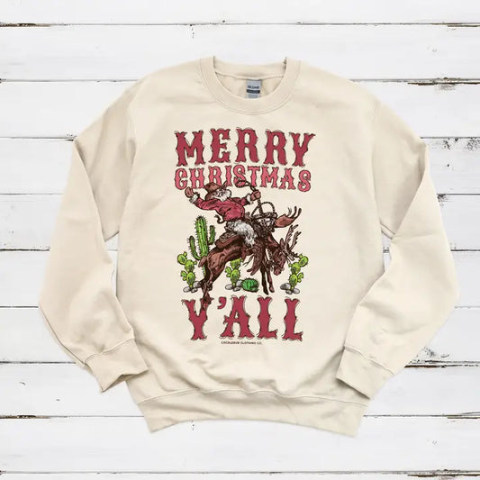 Merry Christmas Y'all Sweatshirt