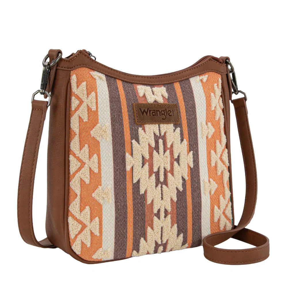 WG313-2003  Sherpa Aztec Canvas Crossbody